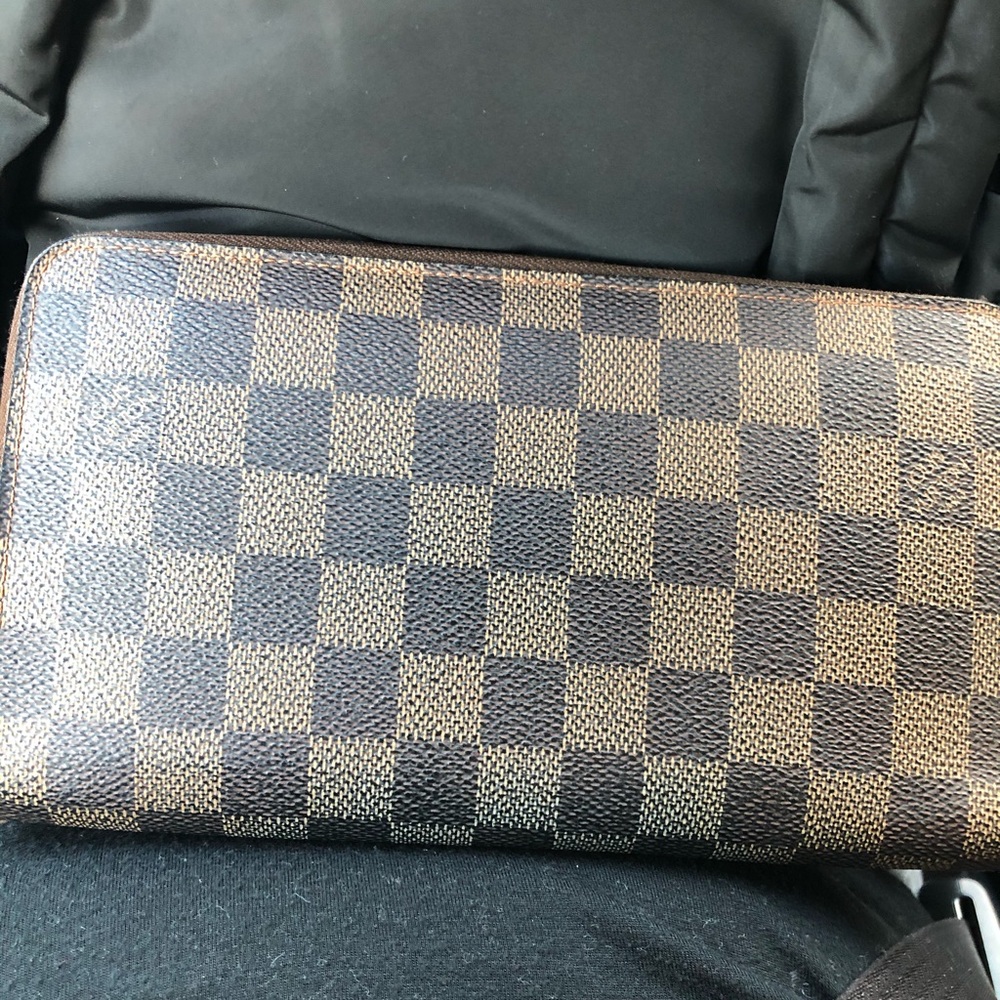 Louis Vuitton Brown Zippy Organizer Damier Ebene
